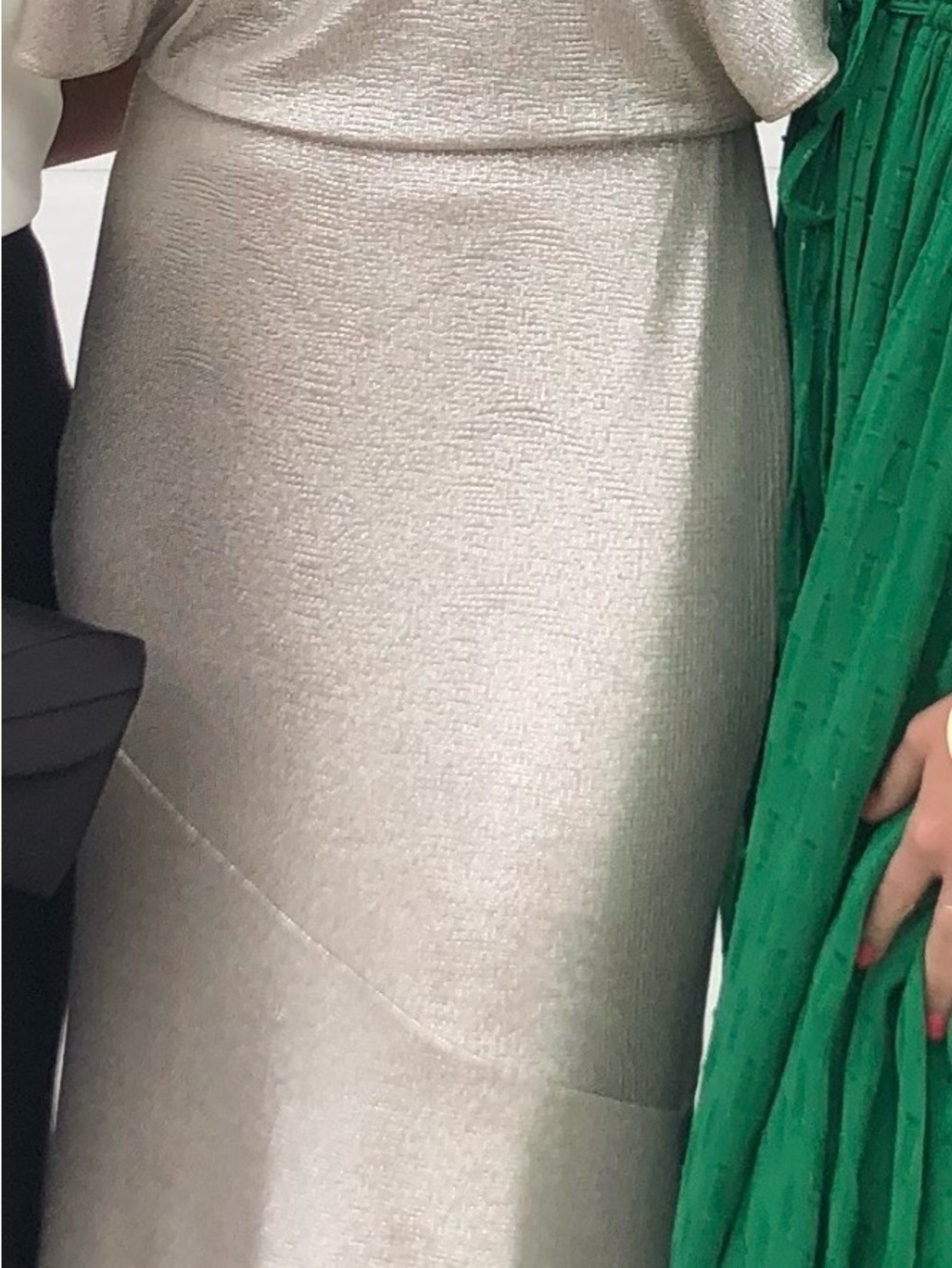 Lauren Ralph Lauren Shimmery Rose Gold Maxi Dress - Picture 2 of 3